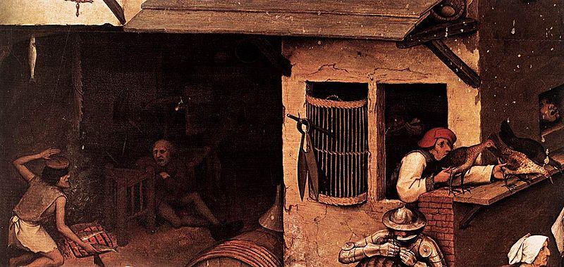 Pieter Bruegel the Elder Netherlandish Proverbs oil painting image